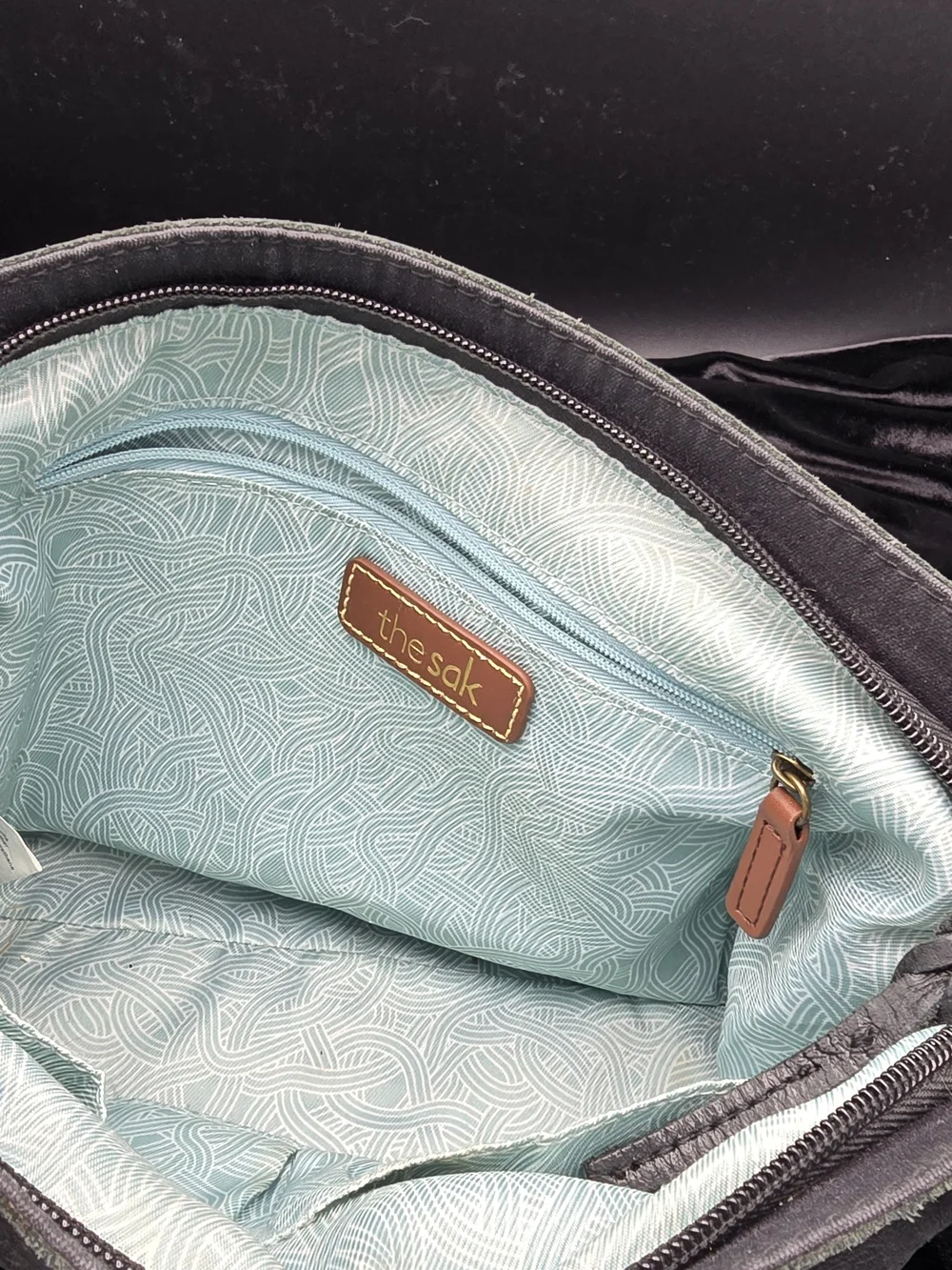 The Sak Braided-Handle Leather Shoulder Bag